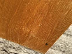 Classeur à rideau plaquage chêne doré hauteur 121cm