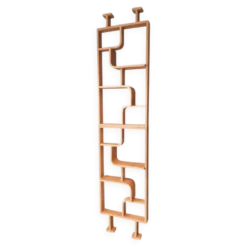 Claustra, cloison de séparation en hêtre cintré