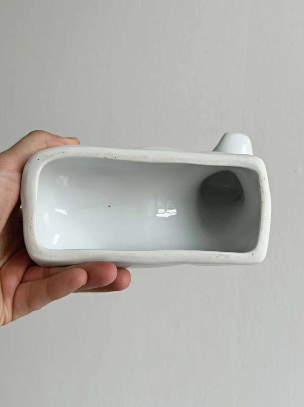 Cloche à beurre en porcelaine vache