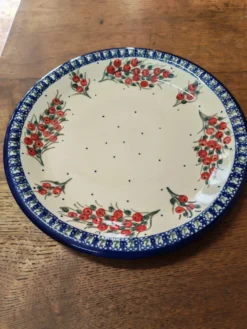 Cloche à fromage grès émaillée Boleslawiec Pologne