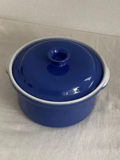 Cocotte en céramique bleue Emile Henry