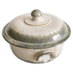 Cocotte en grès du Berry – poterie artisanale Vallée Noire – numérotée