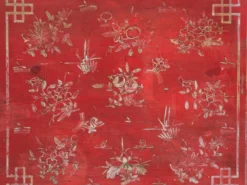 Coffre ancien chinois peint en bois de pin – Dongbei, circa 1930