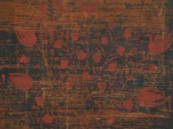 Coffre ancien d’art populaire en pin peint – Europe centrale (c.1900–1920)