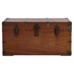 Coffre ancien japonais en bois de camphrier – période Meiji (c.1890-1912) #76