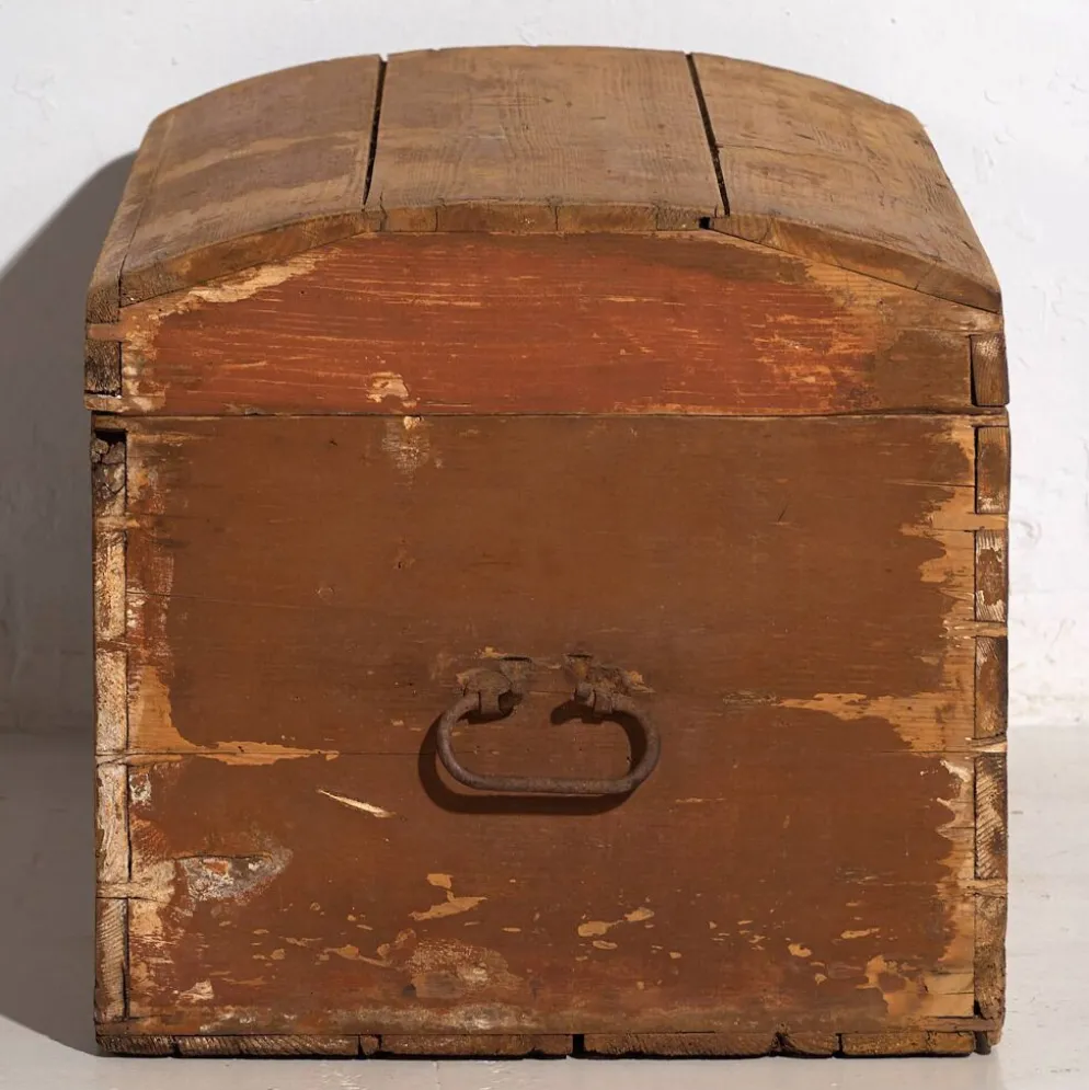 Coffre ancien à patine brune (c.1920) #49