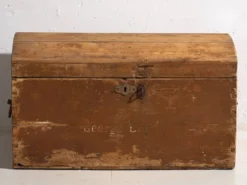 Coffre ancien à patine brune (c.1920) #49