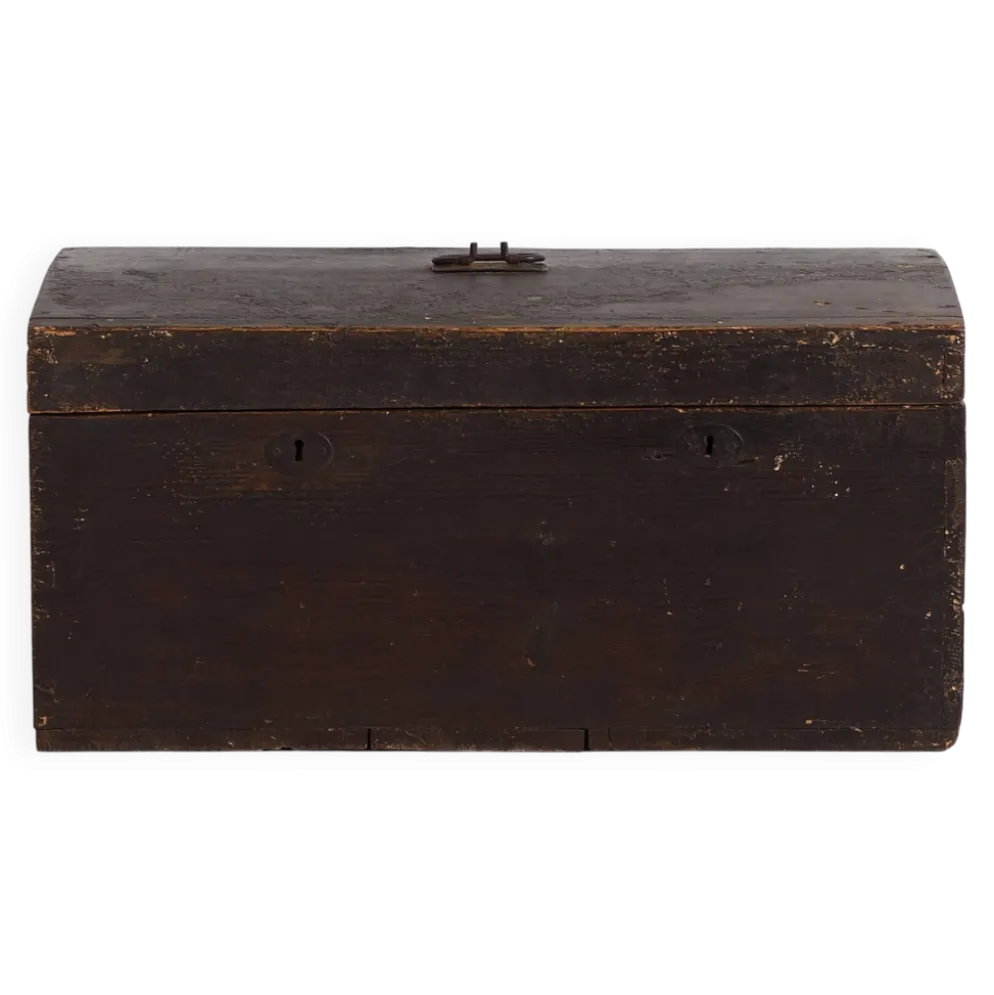 Coffre ancien à patine foncée (c.1920) #10
