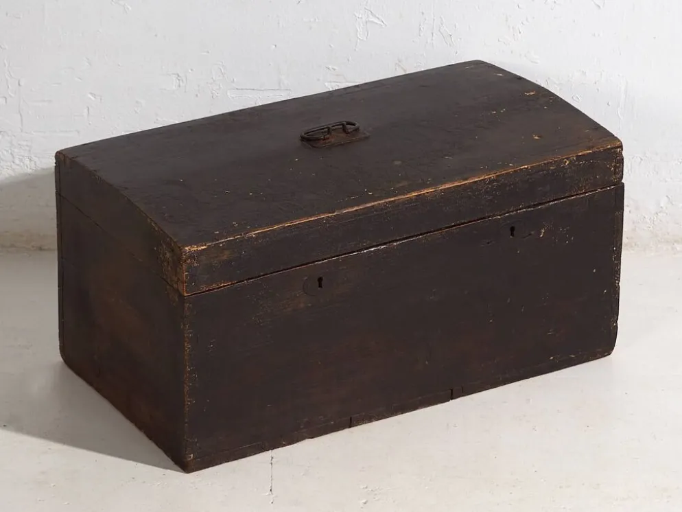 Coffre ancien à patine foncée (c.1920) #10