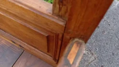 Coffre banc en chêne XIX ieme