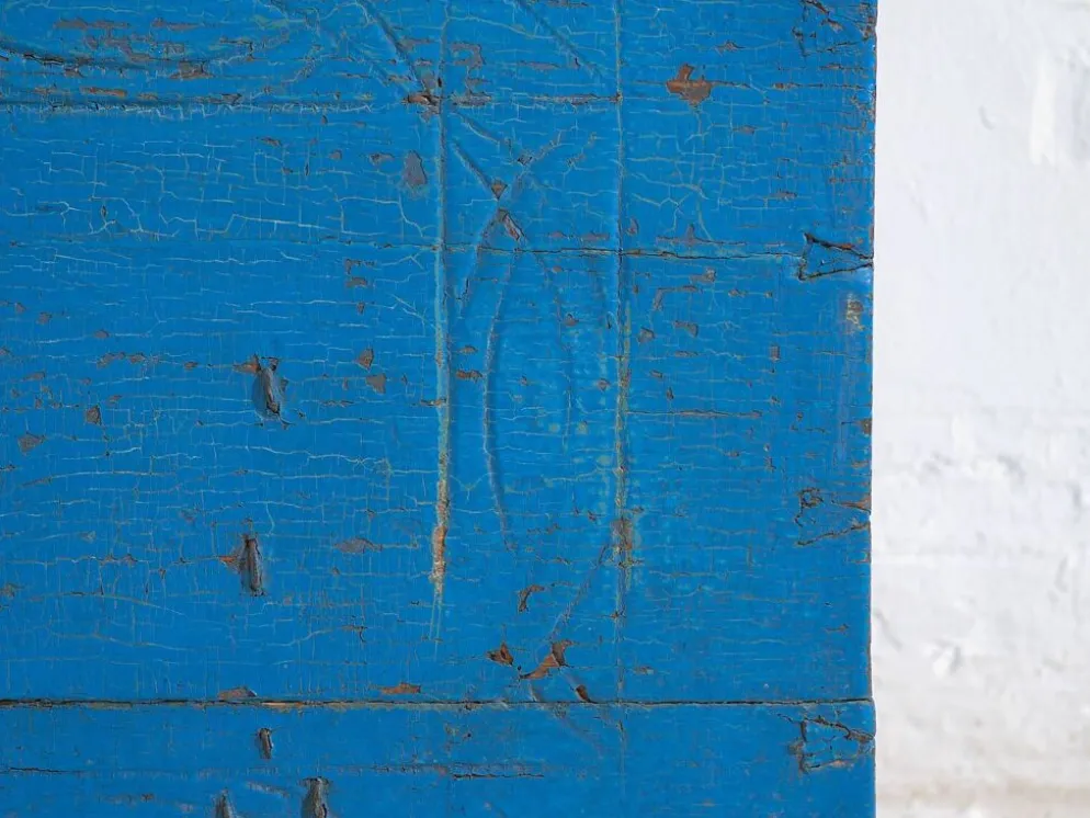 Coffre bleu ancien (c.1920)