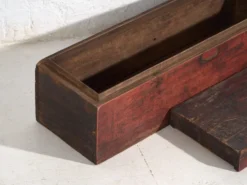 Coffre chinois ancien en grenat rouge (c.1900) #11
