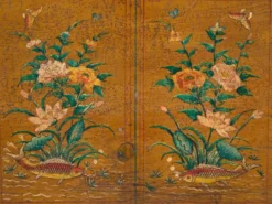 Coffre chinois avec peinture originale – Chine, vers 1900