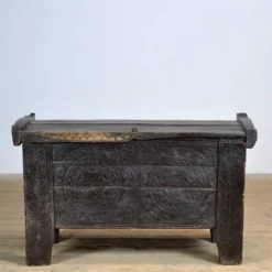 Coffre de berger antique, années 1850