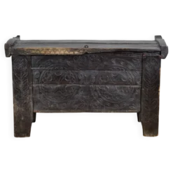 Coffre de berger antique, années 1850