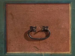 Coffre de mariage ancien peint en pin – Empire austro-hongrois , 1841