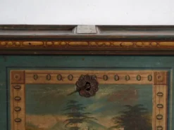 Coffre de mariage ancien peint en pin – Empire austro-hongrois , 1841