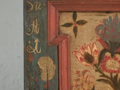 Coffre de mariage ancien peint en pin – Empire austro-hongrois, Année 1775