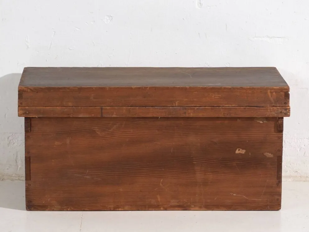Coffre de rangement japonais ancien en cèdre sugi - période Meiji–Taishō (c.1890–1920)