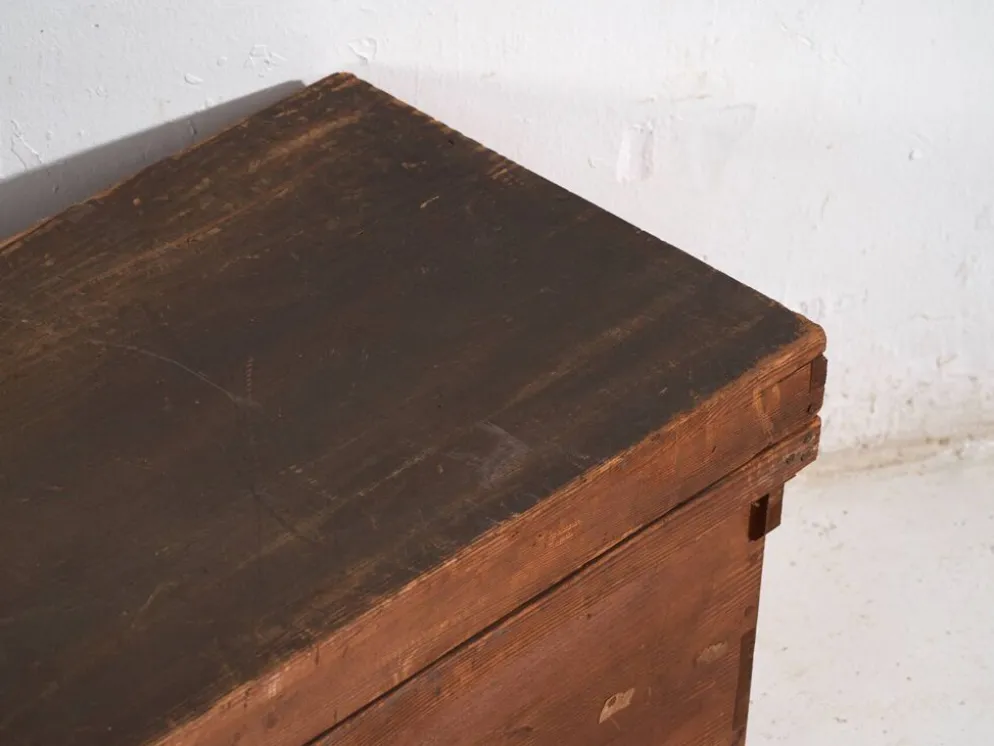 Coffre de rangement japonais ancien en cèdre sugi - période Meiji–Taishō (c.1890–1920)