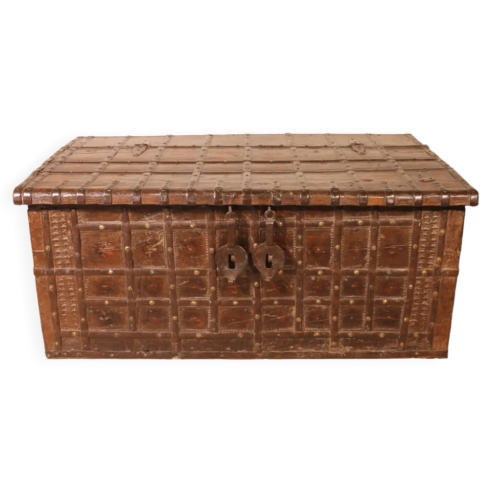 Coffre Du Rajasthan/ Table Basse -19° Siècle-Inde