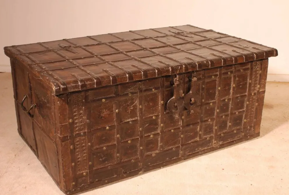 Coffre Du Rajasthan/ Table Basse -19° Siècle-Inde