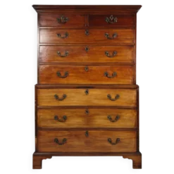 Coffre en acajou anglais géorgien sur coffre, vers 1820