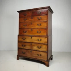 Coffre en acajou anglais géorgien sur coffre, vers 1820