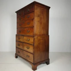 Coffre en acajou anglais géorgien sur coffre, vers 1820