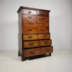 Coffre en acajou anglais géorgien sur coffre, vers 1820