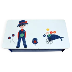 Coffre à jouets en bois, années 60
