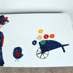 Coffre à jouets en bois, années 60