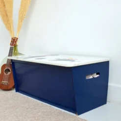 Coffre à jouets en bois, années 60