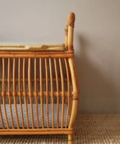 Coffre à jouets scandinave en rotin