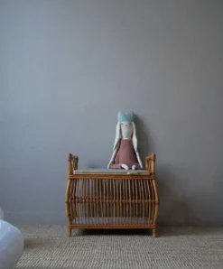 Coffre à jouets scandinave en rotin