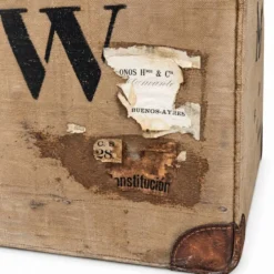 Coffre malle en rotin osier Militaria, Militaire Français Collection