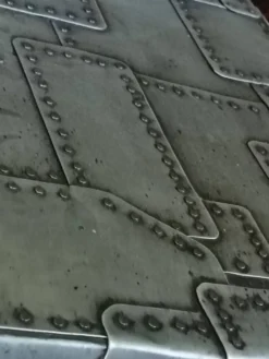 Coffre metal zinc