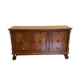Coffre ou commode en chêne de style espagnol, début du 20e siècle