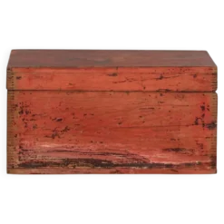 Coffre rouge ancien (c.1900) #28