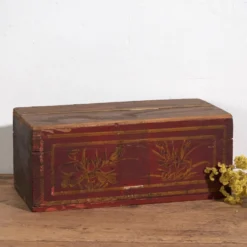 Coffre rouge ancien (vers 1900) #40