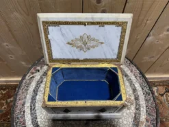 Coffret - Boîte à bijoux en marbre Napoléon III