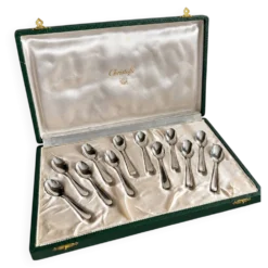 Coffret Christofle 12 cuillères à moka en métal argenté