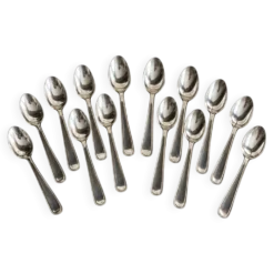 Coffret Christofle 12 cuillères à moka en métal argenté