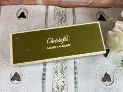 Coffret Christofle 4 salerons argent massif