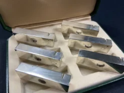 Coffret complet de 6 porte-menus Vintage en métal 1960-1970
