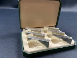 Coffret complet de 6 porte-menus Vintage en métal 1960-1970