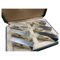 Coffret complet de 6 porte-menus Vintage en métal 1960-1970