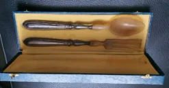Coffret Couverts à salade en corne