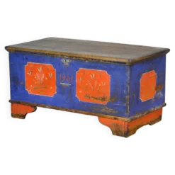 Coffret de mariage d'art populaire, daté de 1901