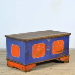 Coffret de mariage d'art populaire, daté de 1901